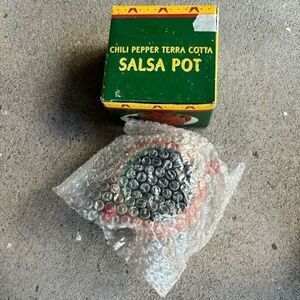 Giftco Chili Pepper Terra Cotta Salsa Pot *New*